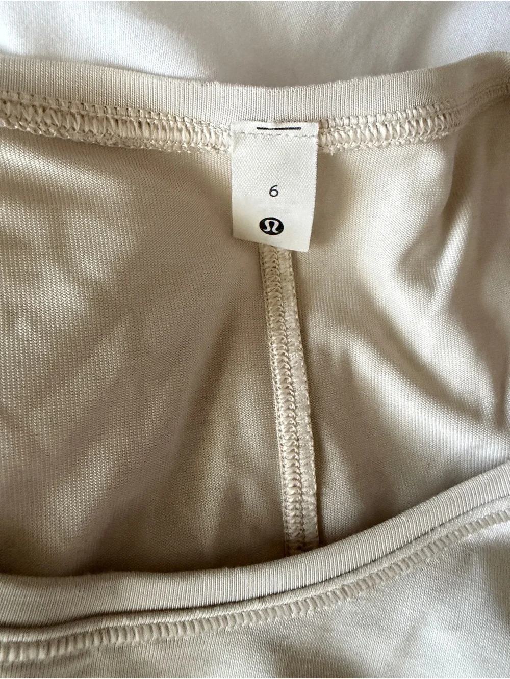 lululemon athletica Relaxed Scoop-Neck Long Sleeve Top — Light Beige